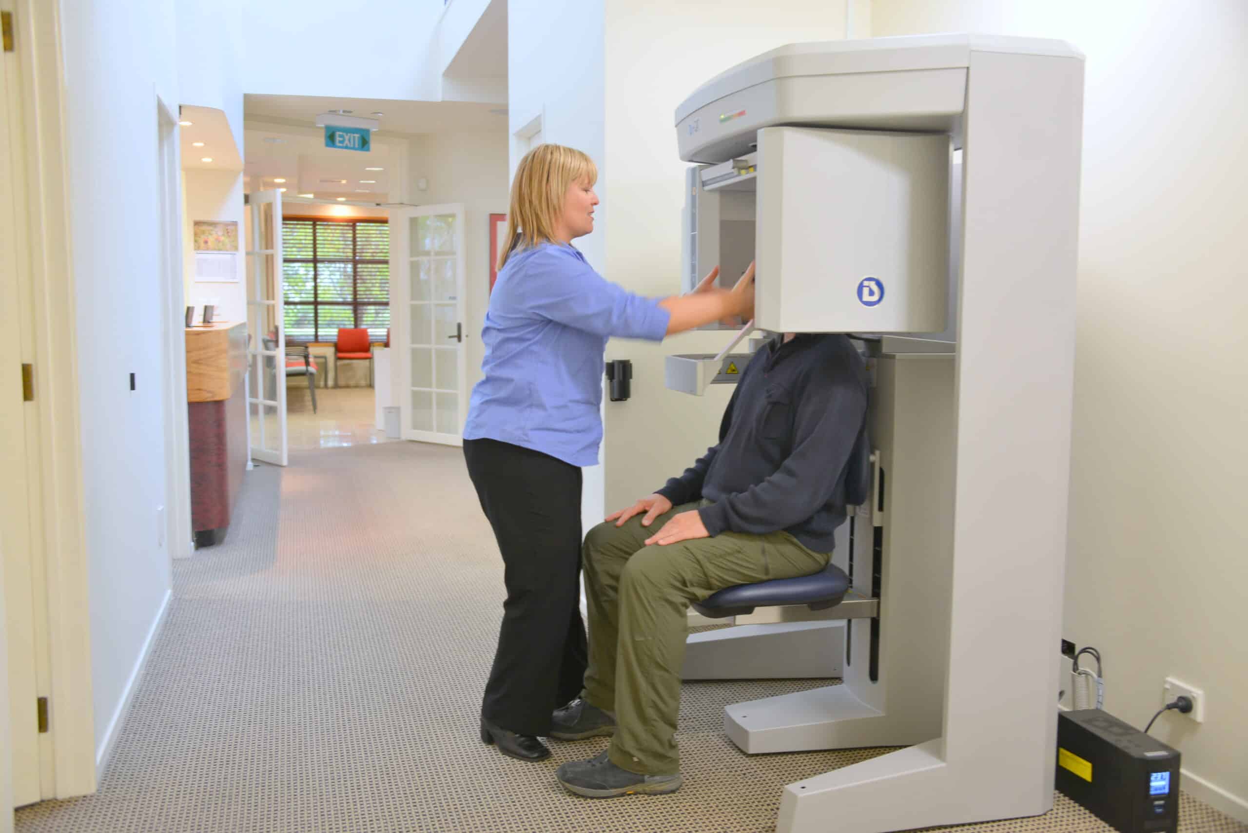 Dentists CT computed tomography Scanner, used to make a 3D scan of patients teeth.